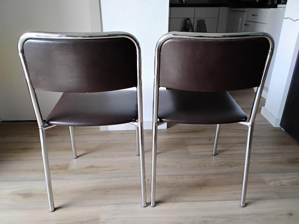 Eetkamerstoelen 2 stuks, Ophalen, Gebruikt, Twee