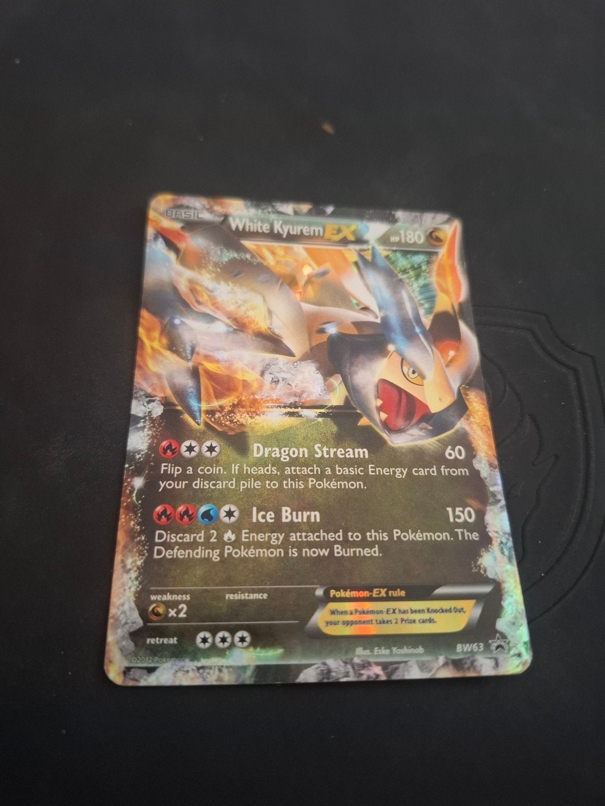 White Kyurem EX Pokémon kaart BW63, Ophalen of Verzenden