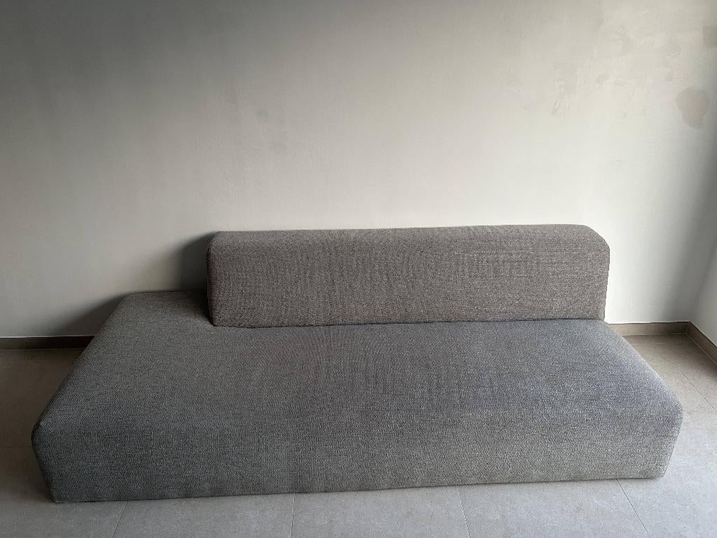 Hoekzetel Grijs, Huis en Inrichting, Zetels | Zetels, Gebruikt, Hoekbank, Vierpersoons of meer, 300 cm of meer, 75 tot 100 cm