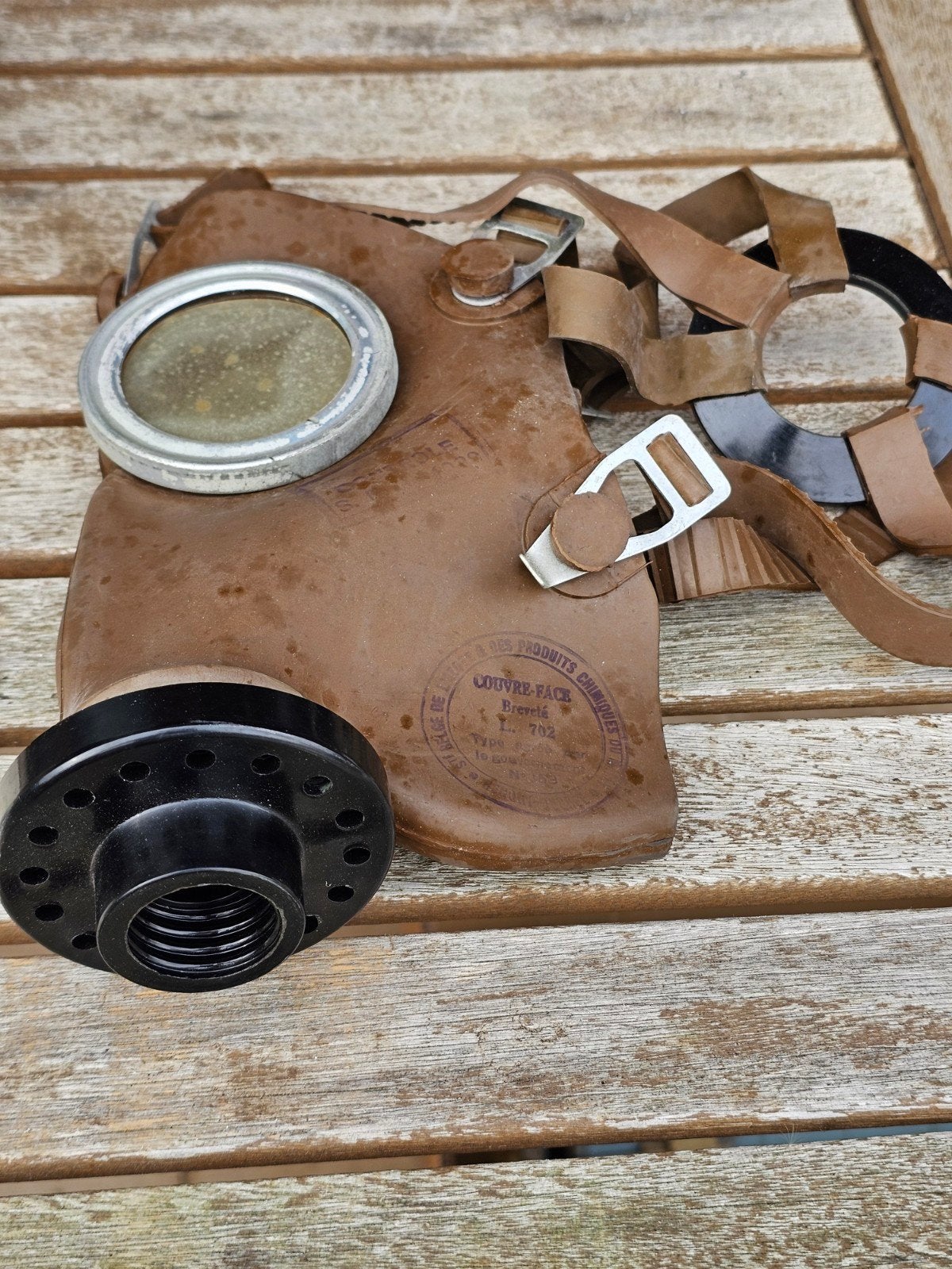 Belgisch civiel gasmasker model L.702 uit de Tweede Wereldoo, Ophalen of Verzenden