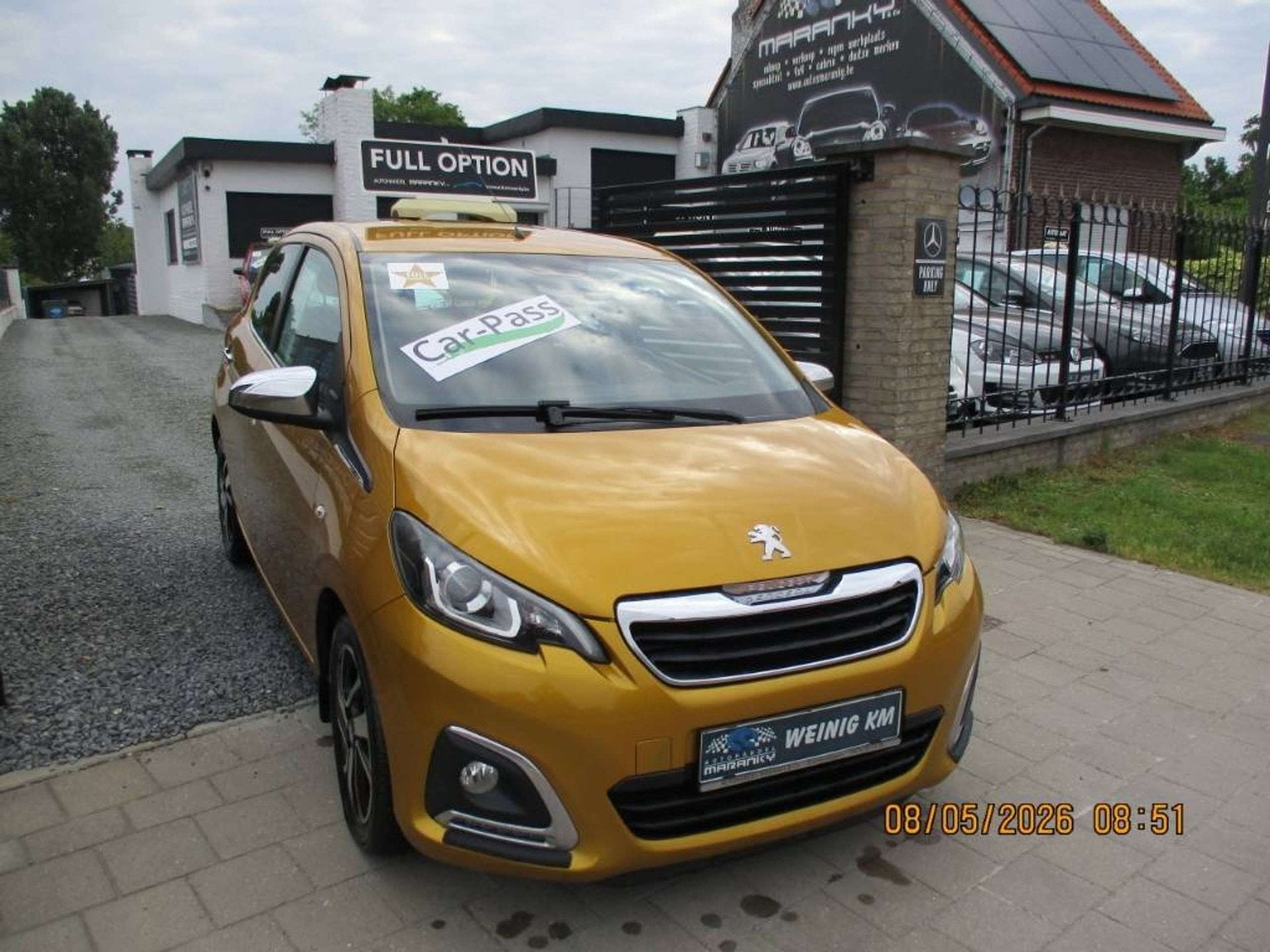 Peugeot 108 108 1.2 PureTech GT Line AIRCO NAVI CRUISE CONTR, Auto's, 4 zetels, Stof, Gebruikt, Bedrijf