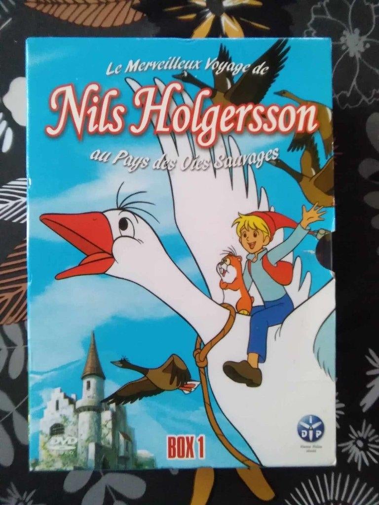 4 DVD enfants Nils Holgersson au pays des oies sauvage Box 1, Ophalen, Avontuur, Alle leeftijden, Boxset