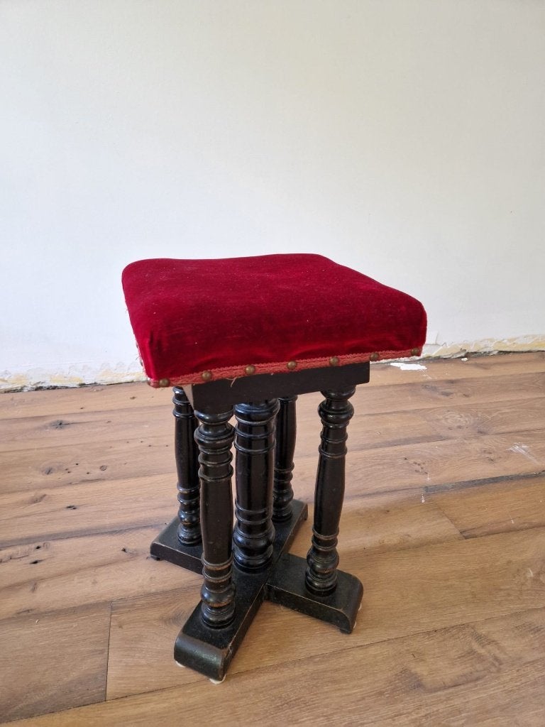 Pianokruk, vintage, antiek, Ophalen, In hoogte verstelbaar, Gebruikt, Hout