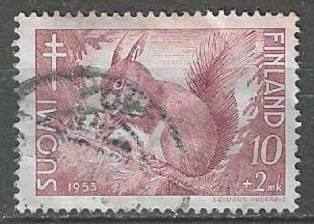 Finlande 1953 - Yvert 401 - Antituberculeux (ST), Envoi, Finlande, Affranchi