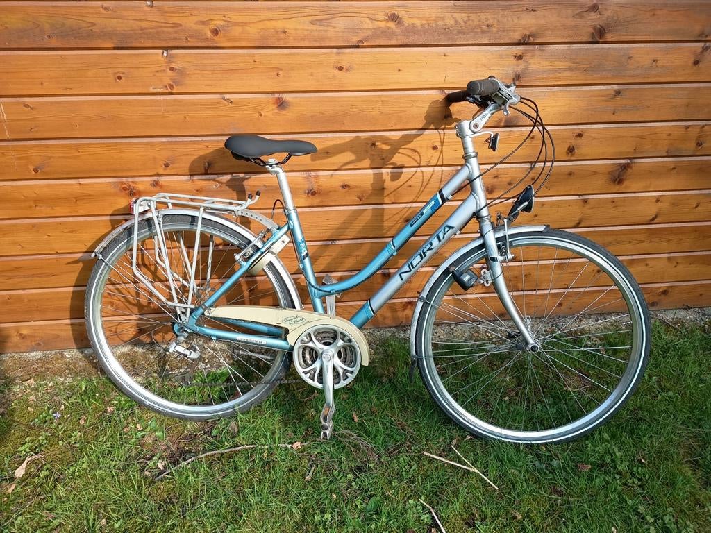 Norta aluminium damesfiets, 28 inch, 47 tot 50 cm, Zo goed als nieuw, Meer dan 20 versnellingen