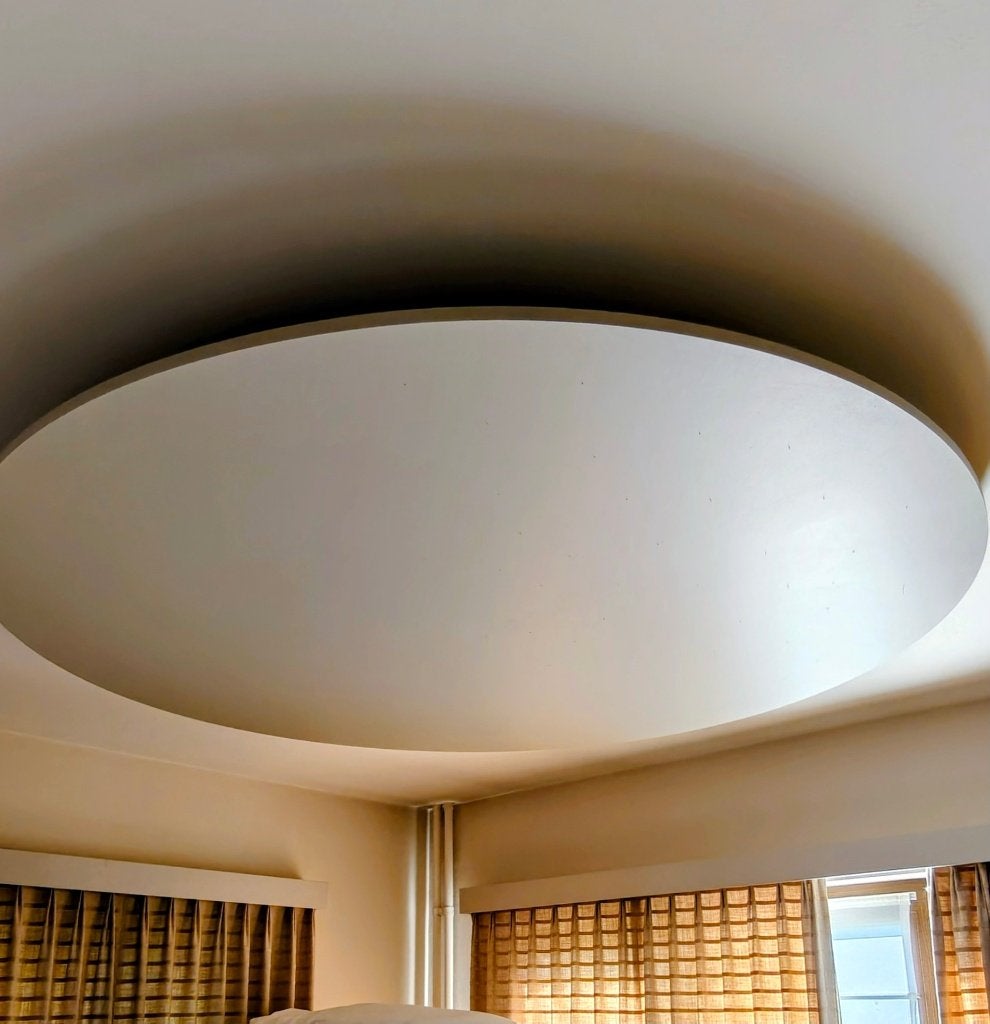 Plafondverlichting glasvezelunit, Ophalen