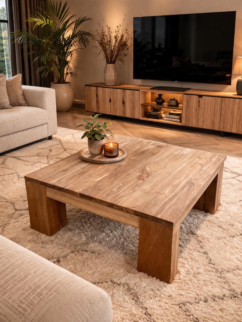 Salontafel eik, Huis en Inrichting, Tafels | Salontafels, Ophalen, Zo goed als nieuw