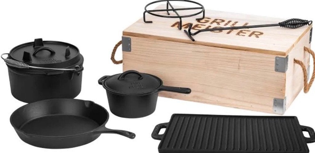Splinternieuwe gietijzeren kookpotten, Ophalen, Met handvatten, Gietijzer, Overige typen