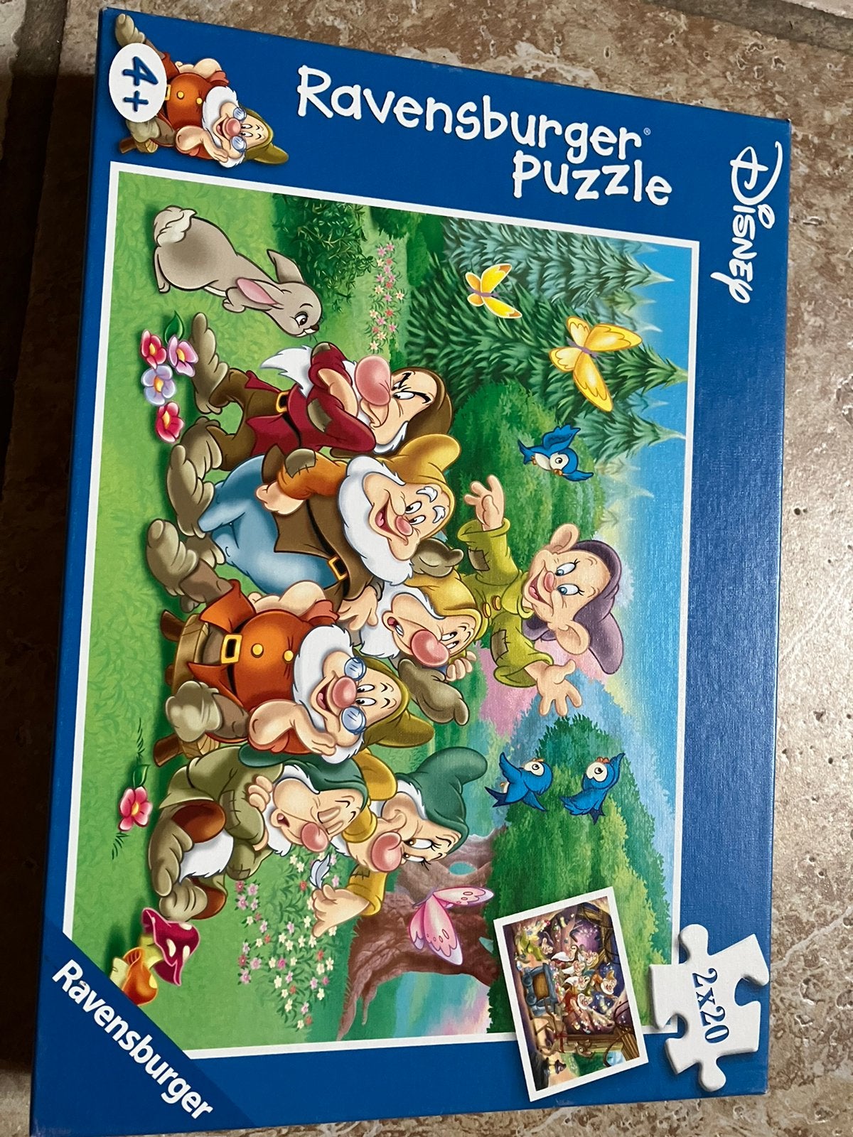 Puzzel 4+ 2x20stuks, Ophalen, 10 tot 50 stukjes, Zo goed als nieuw, 4 tot 6 jaar