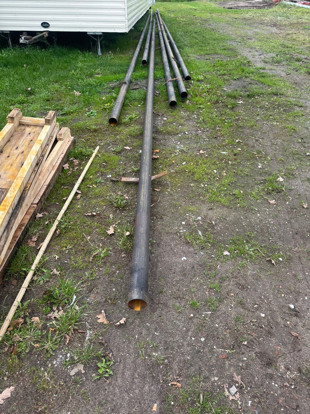 Ronde ijzeren stalen buis, diverse lengtes (Ø90mm, 3mm dik), Ophalen of Verzenden
