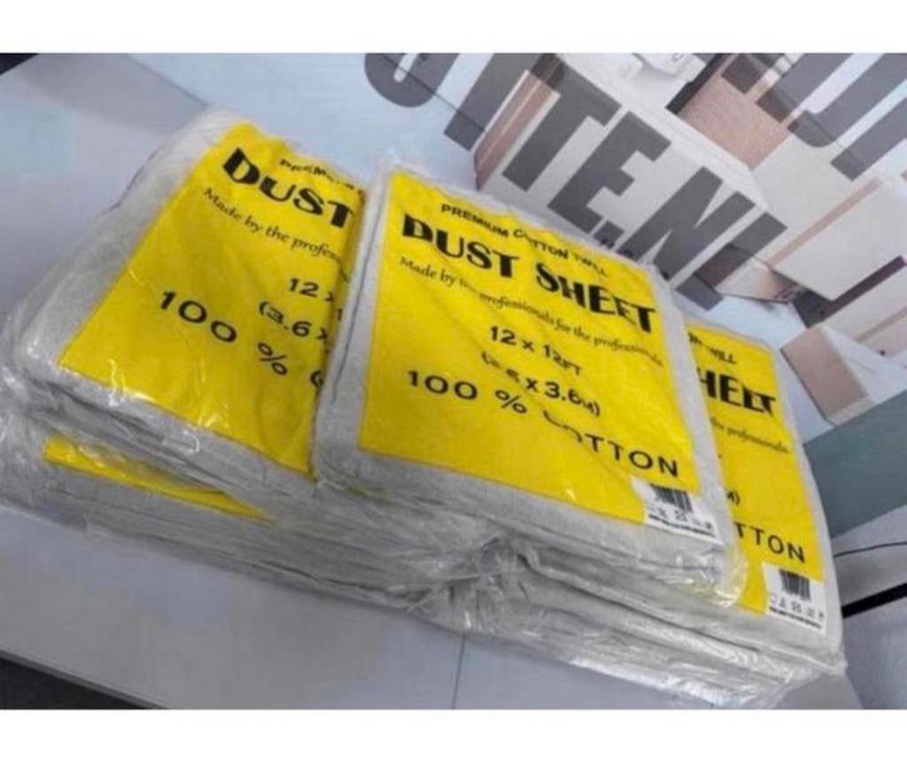 Lot de 10 draps en coton, housse de meuble, 3,6 m, Hobby & Loisirs créatifs, Tissus & Chiffons, Neuf, Coton, 120 cm ou plus, 200 cm ou plus