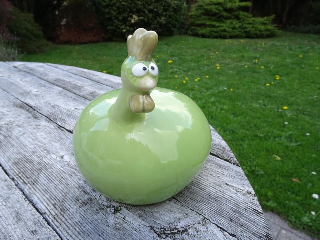 Poule moyenne J Line - Verte, Envoi, Porcelaine