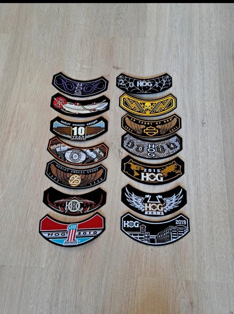 Harley davidson HOG patches, Motoren, Ophalen