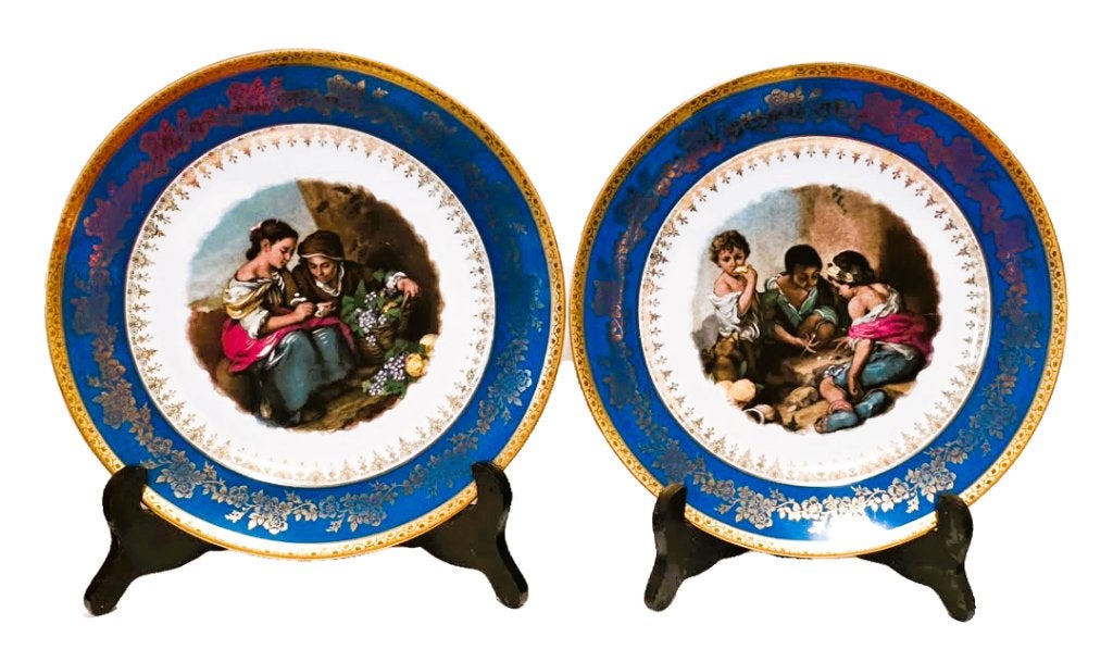 Porseleinen Limoges borden., Ophalen of Verzenden