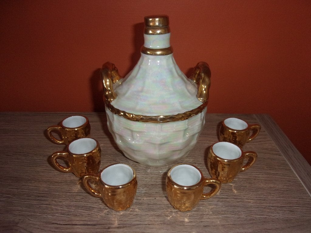 service à liqueur porcelaine fine Colombia, Enlèvement ou Envoi