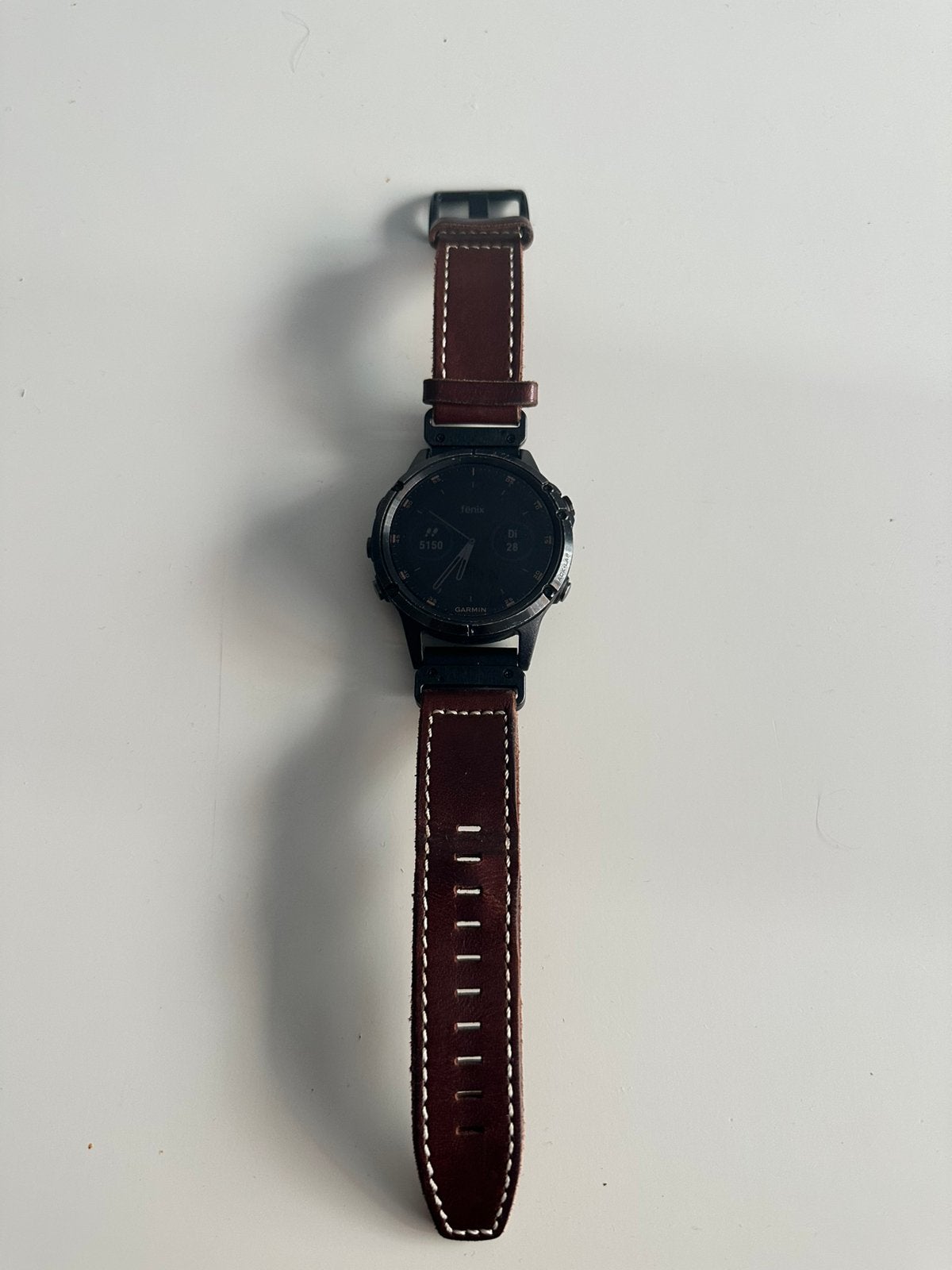 Garmin fenix 5 plus Sapphire (51mm), Handtassen en Accessoires, Sporthorloges, Gebruikt, Zwart, Afstand, Calorieverbanding, Conditie