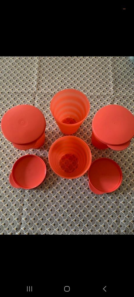 Nieuwe trendy bekers set van tupperware, Huis en Inrichting, Ophalen of Verzenden, Nieuw