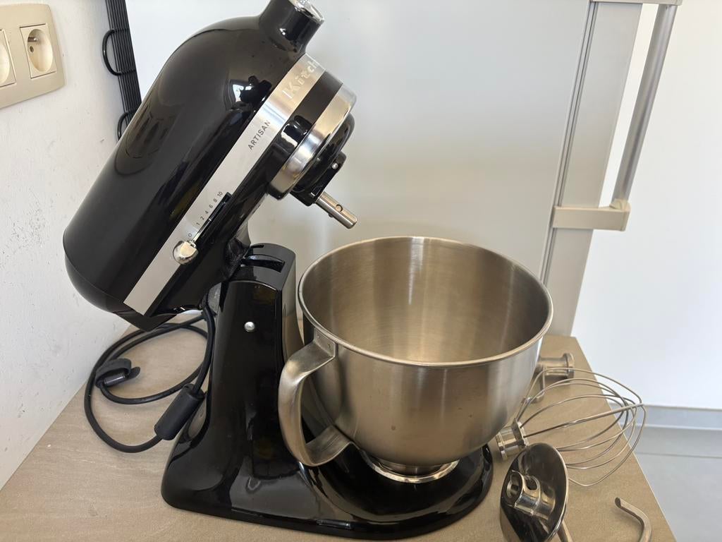 Kitchenaid noir 4,7l - comme neuf, Enlèvement, Comme neuf