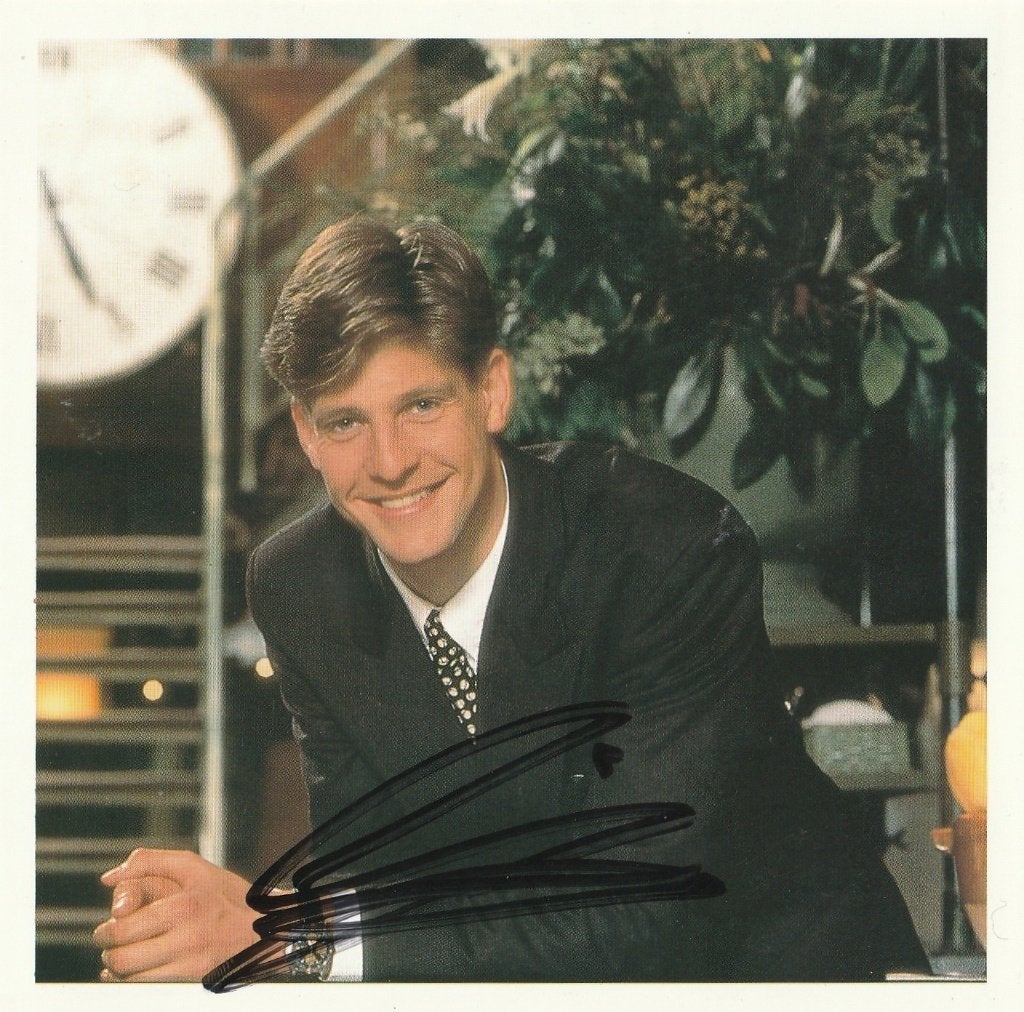 Gunther Neefs - foto met handtekening - 1994, Verzamelen, Muziek, Artiesten en Beroemdheden, Ophalen of Verzenden, Zo goed als nieuw