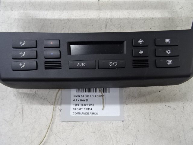 PANNEAU DE COMMANDE CLIMATISATION X3 (E83) (5411-0363938), Autos : Pièces & Accessoires, Tableau de bord & Interrupteurs, BMW