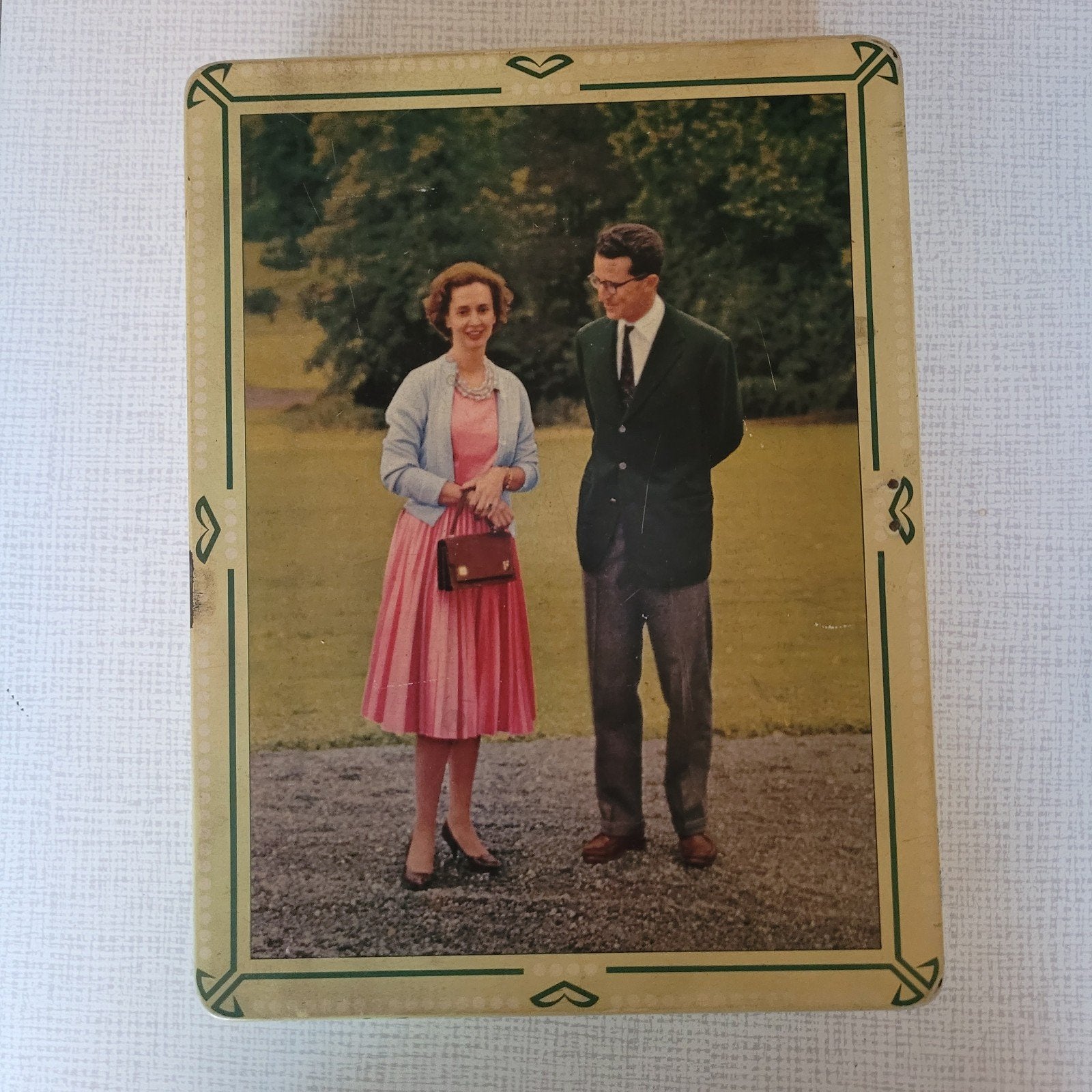 vintage blikken doos, Enlèvement