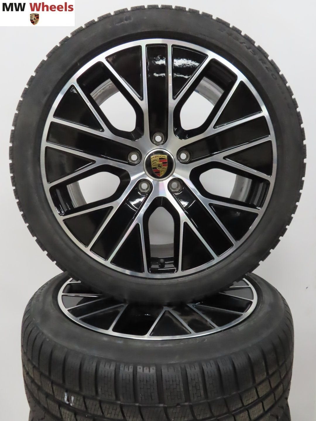 Originele Porsche Taycan 20 inch velgen nieuwe winterbanden, Pneus et Jantes, Véhicule de tourisme, -, Utilisé