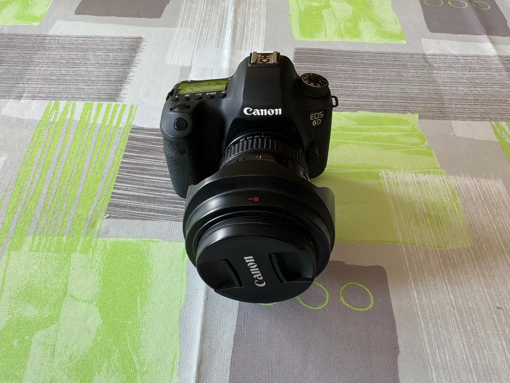 Camera EOS 6d +EF lens 17-40 mm, TV, Hi-fi & Vidéo, Canon, Enlèvement, Utilisé, Pare-soleil