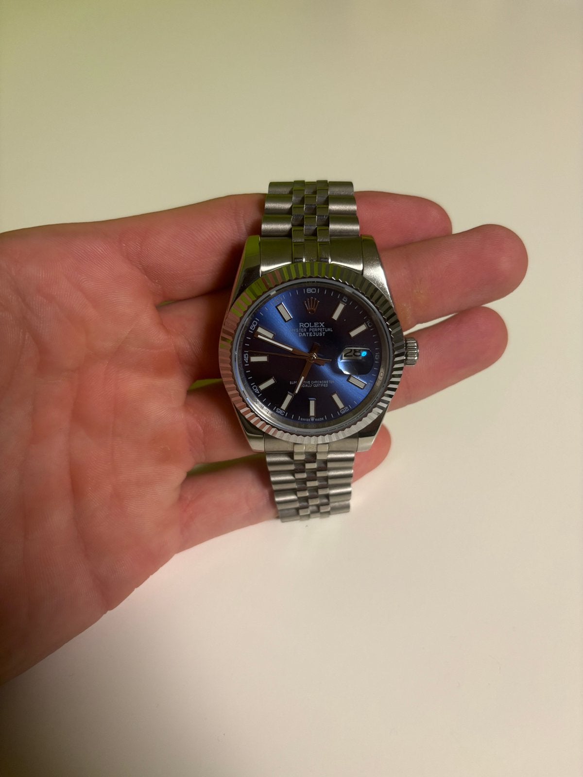 Rolex Datejust 41 (1:1), Bijoux, Sacs & Beauté, Montre-bracelet, Rolex, Comme neuf, Enlèvement