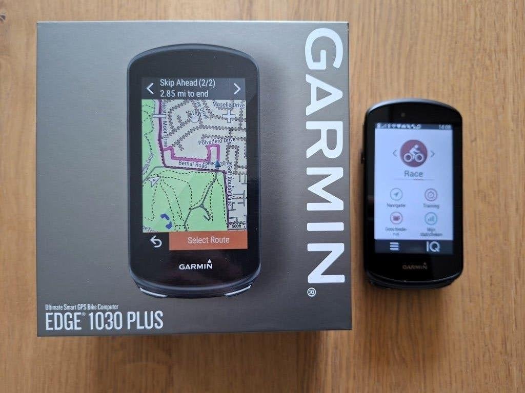 Garmin Edge 1030 Plus fietscomputer, Fietsen en Brommers, Fietsaccessoires | Fietscomputers, Ophalen, Draadloos, Gebruikt