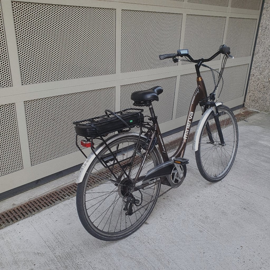elektrische damesfiets minerva comfort voyager, Ophalen, Velgrem, Batavus, Versnellingen