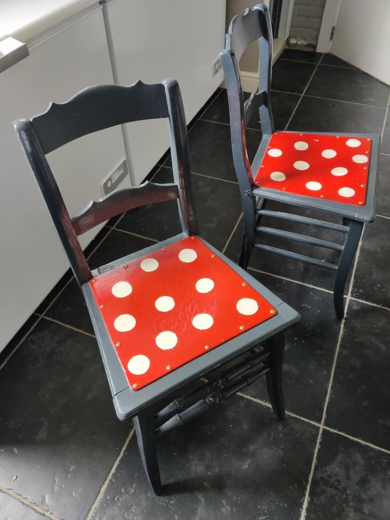 2 leuke houten stoelen, Enlèvement, Utilisé