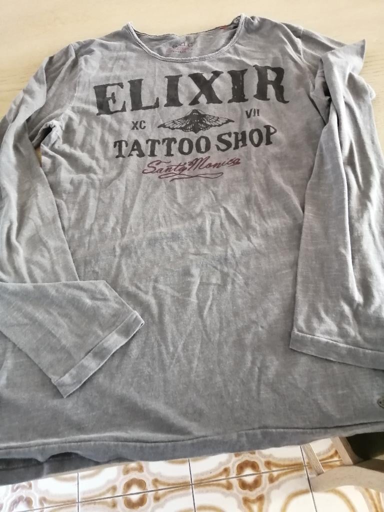 grijze t shirt maat S, Ophalen of Verzenden, Zo goed als nieuw, Maat 46 (S) of kleiner, Grijs