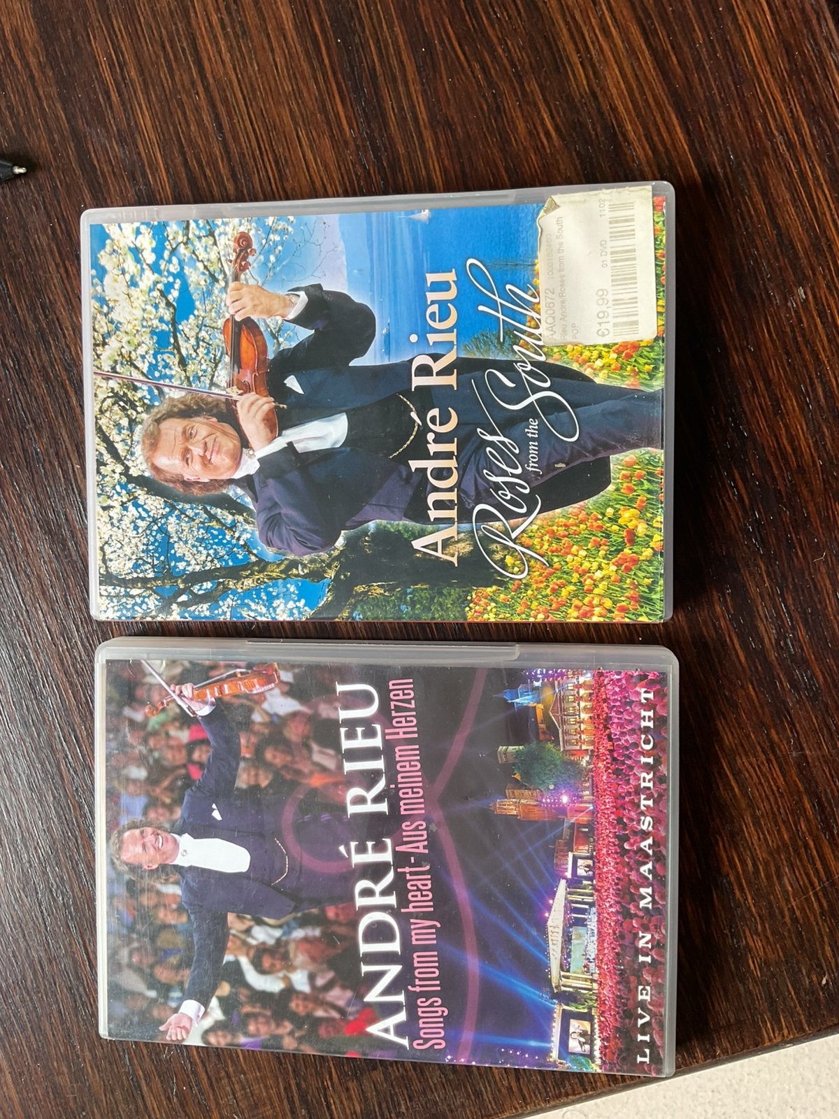 2 DVD de représentations André Rieu, Enlèvement ou Envoi, Comme neuf