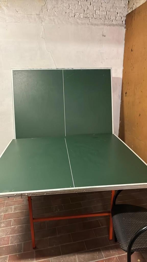 Pingpong tafel, Sport en Fitness, Tafeltennis, Ophalen, Gebruikt, Tafel Indoor, Verrijdbaar