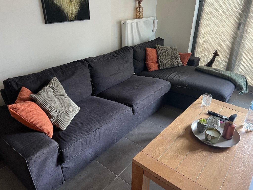 Hoekzetel, Maison & Meubles, Canapés | Coins salons complets, Utilisé, Tissus, Enlèvement