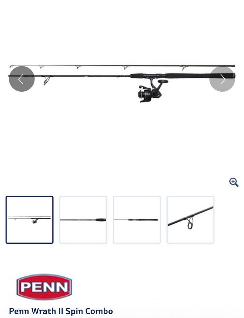 Canne et moulinet spinning, Watersport en Boten, Hengelsport | Algemeen, Ophalen of Verzenden, Zo goed als nieuw, Molen