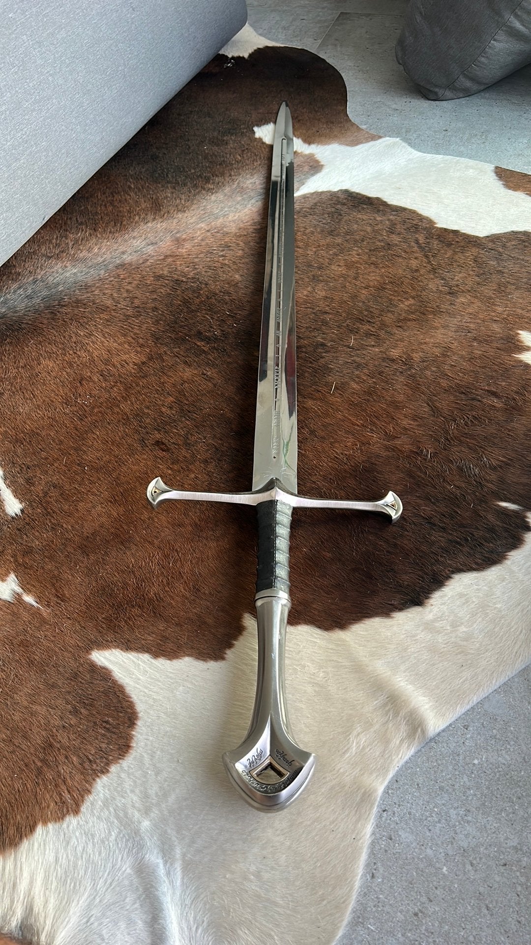 ANDURIL zwaard LORD OF THE RINGS / ARAGORN KING ELESSAR, Collections, Lord of the Rings, Enlèvement, Utilisé, Réplique