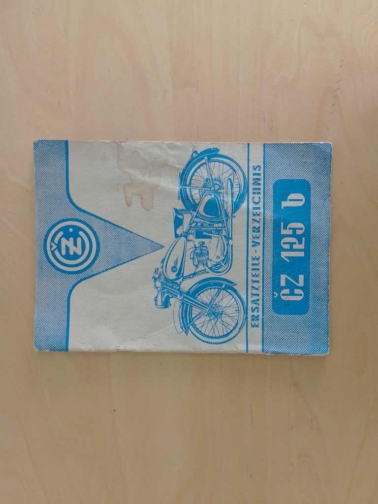 Onderdelen boekje CZ 125, Motos, Enlèvement ou Envoi, Utilisé
