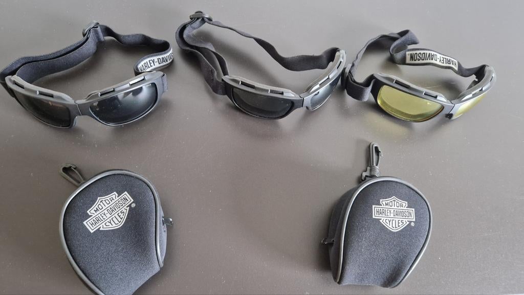 3 Motorbrillen Harley Davidson, Motoren, Kleding | Motorkleding, Ophalen
