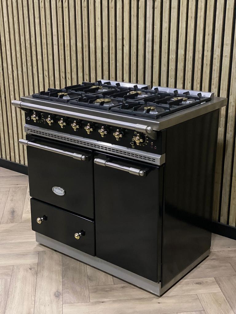 Prachtig Luxe Lacanche Fornuis 90cm 6 pits Gas, Elektronische apparatuur, Ophalen of Verzenden, Zo goed als nieuw, Grill, Elektrisch