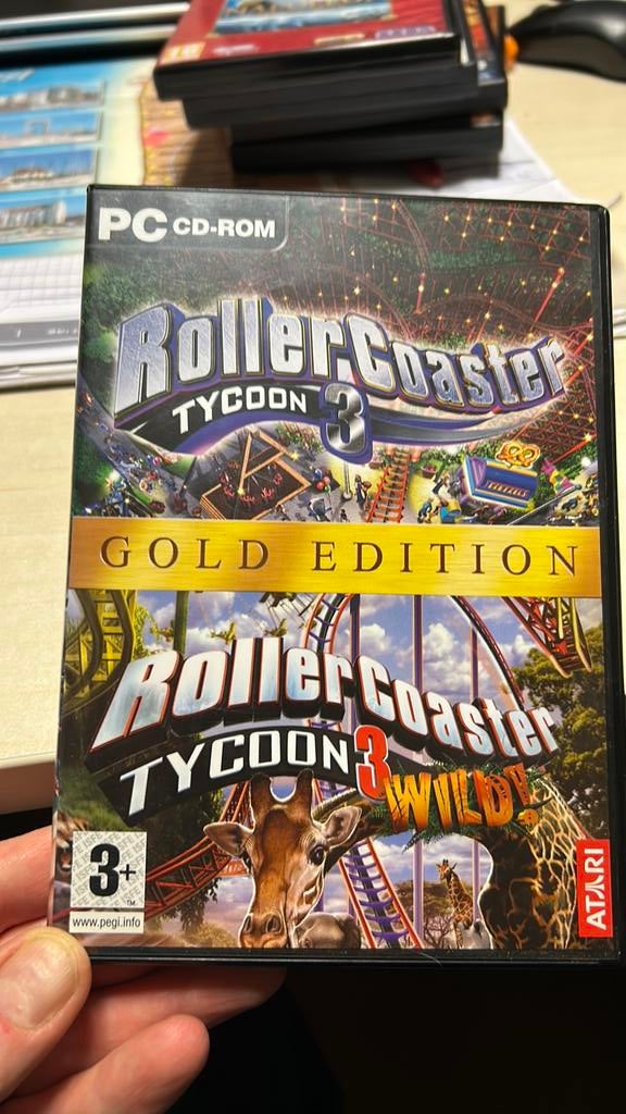 RollerCoaster Tycoon 3: Gold Edition, PC, Enlèvement ou Envoi, Simulation, À partir de 3 ans