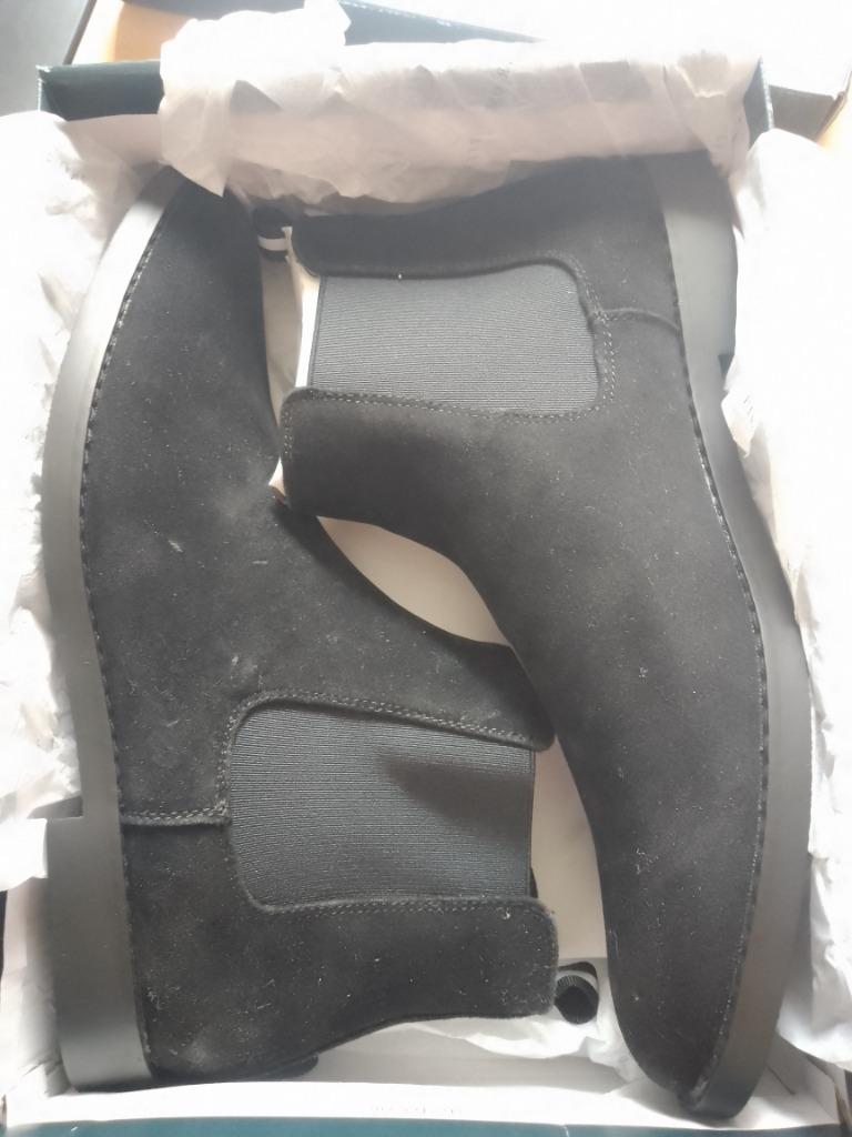 maat 46 Pier one nieuwe suede chelsea boots in doos, Zwart, Boots, Nieuw, Pier One
