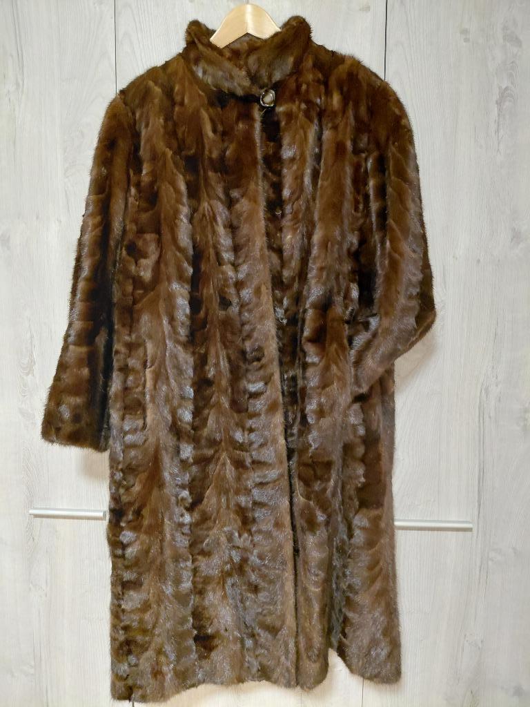 Vintage bontjas, Kleding | Dames, Jassen | Winter, Zo goed als nieuw, Maat 46/48 (XL) of groter, Bruin, Ophalen of Verzenden