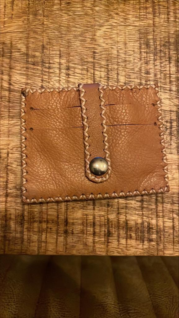 Portefeuille en cuir - porte-cartes, Enlèvement ou Envoi, Neuf, Brun, Cuir