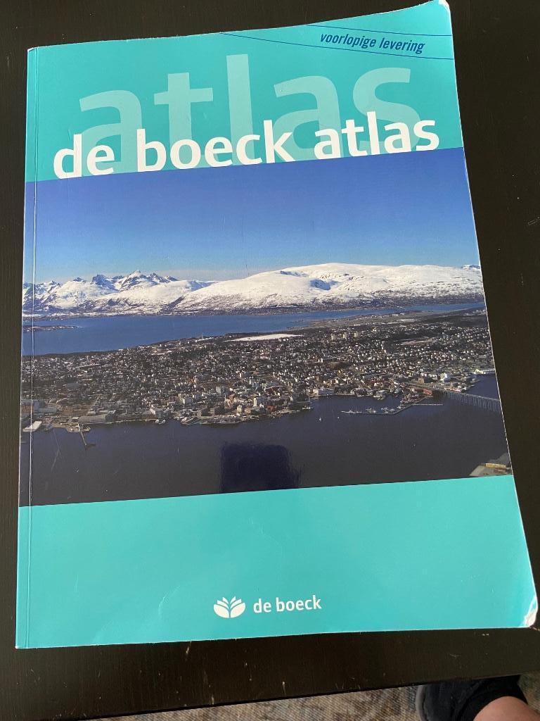 Atlas de boeck, Boeken, Schoolboeken, Ophalen, Gelezen, ASO, Aardrijkskunde