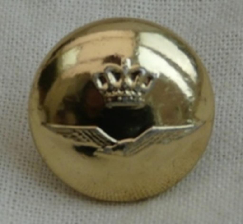 Knoop, Uniform DT, Koninklijke Luchtmacht, 15mm, 1 stuks.(1), Ophalen of Verzenden, Luchtmacht, Overige typen