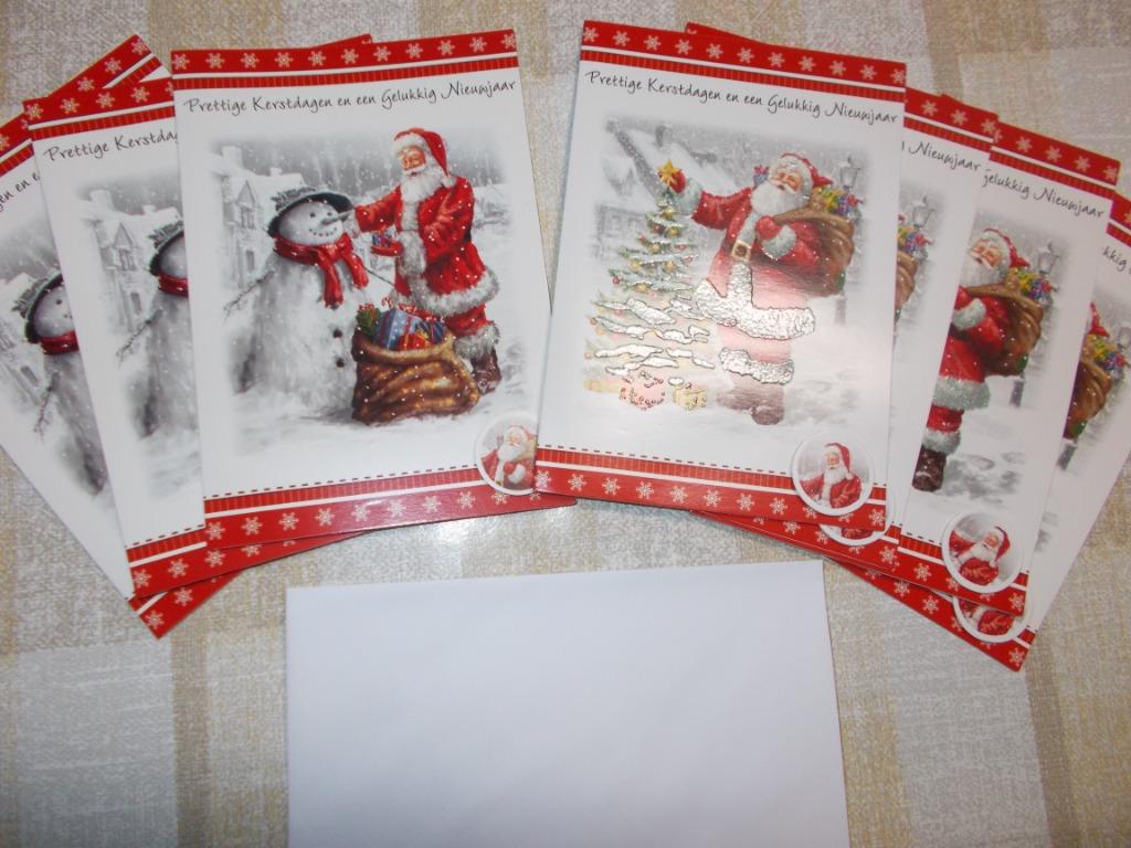 Kerst- en Nieuwjaarskaartjes met enveloppen, Diversen, Ophalen of Verzenden