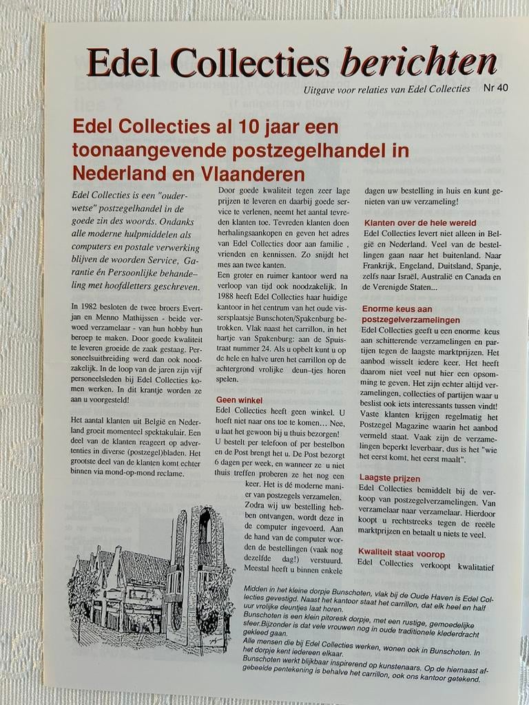 EDEL Collecties Rubens en Rembrandt kleine kennismaking., Postzegels en Munten, Ophalen of Verzenden, Gestempeld, Overige thema's