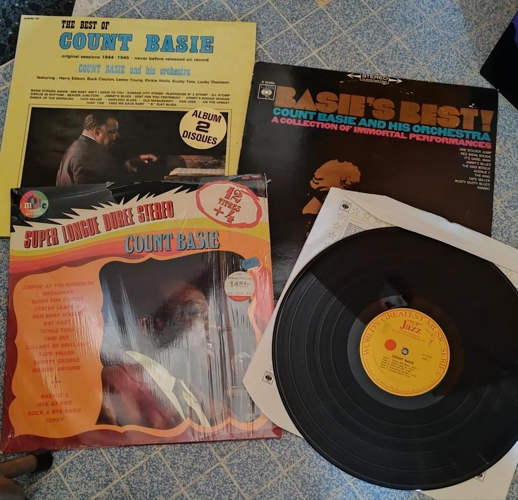 Lot de 4 vinyles de Count Basie - Jazz, CD & DVD, Enlèvement ou Envoi, Comme neuf, Pop