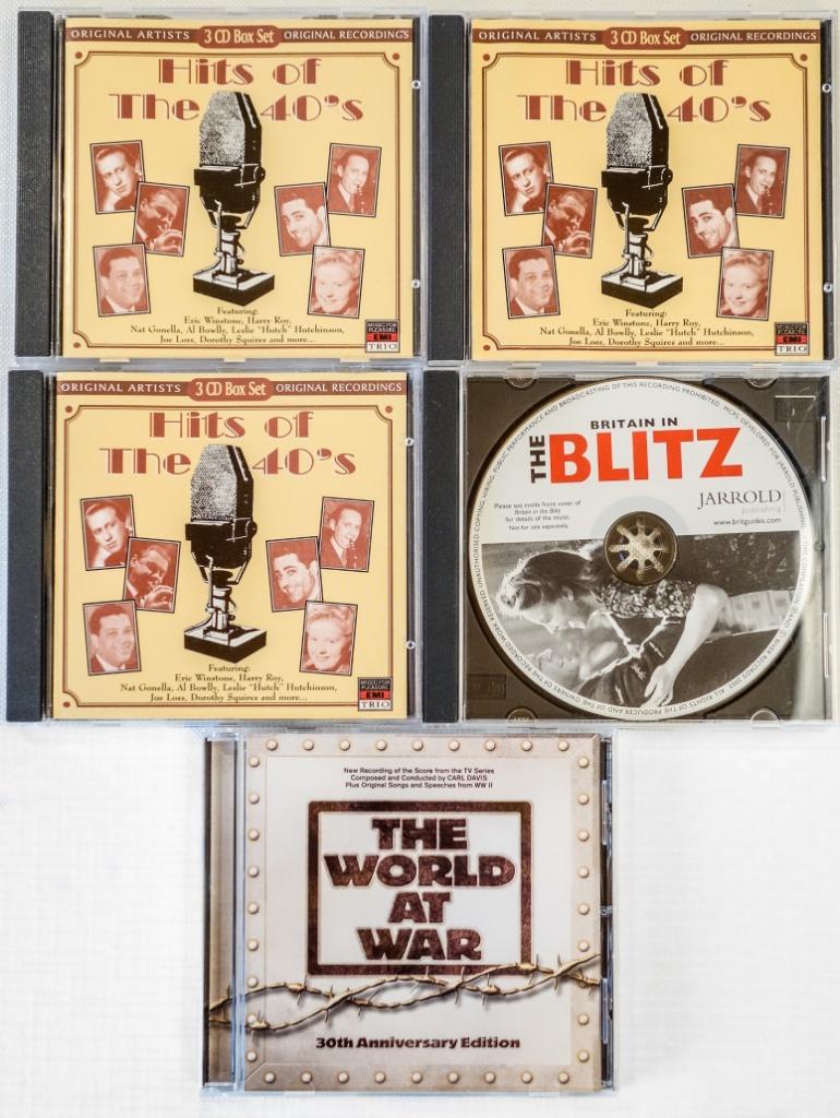 5 Muziek CD's uit de jaren 40 en tijdens WO 2, Ophalen of Verzenden, Zo goed als nieuw, Overige genres